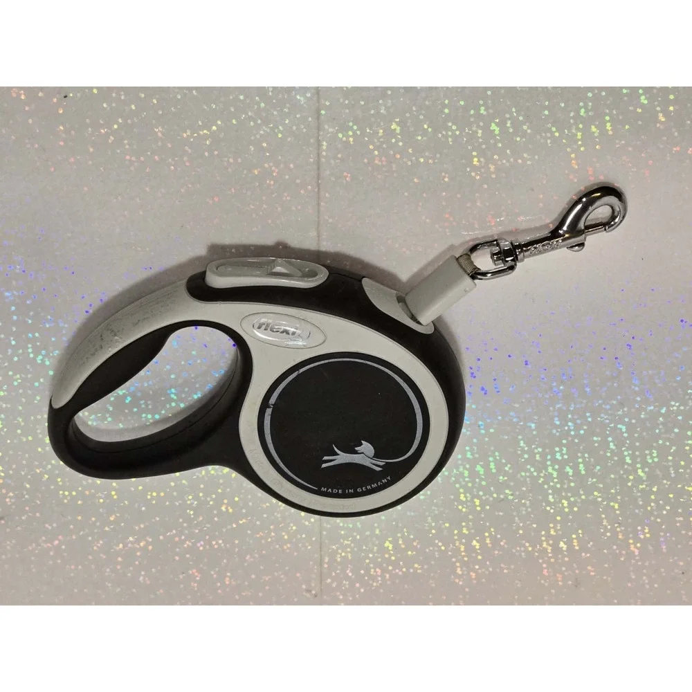🐾✨ Flexi Retractable Dog Leash‎ Black & Gray Made in Germany GUC